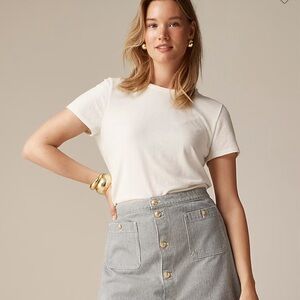 J.Crew Stretch linen cream blend shirt